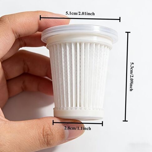 10pcs Replacement Filters for Handheld Cordless Vacuum - Washable & Reusable Filter Set for Portable Car Vacuum Cleaner, Durable High-Efficiency Filtration Parts for Extended Service Life in Saudi Arabia