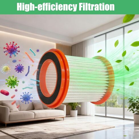 4 Pack HEPA Filters Compatible with Voweek VW-VC08 Cordless Vacuum, Washable Vacuum Filter Replacement for MOOSOO XL618 Pro Series in Kuwait