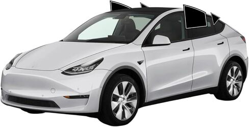 Precut Window Tint Film Front Two Door Windows Tint Film Cars Sun Blocking Protection Privacy Anti Shatter Glass 2 Ply Computer Cut Any Tint Shade for Tesla Model Y 2020-2024 in Kuwait