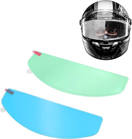 Universal Helmet Visor Anti-Fog Film & Rainproof Film - 2 PCS Large Version for Motorcycle Helmet Lens, Alternative to Pinlock Insert Lens - Ultra HD Helmet Shield Films, Anti-Steaming in Kuwait