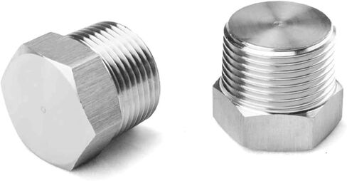 1 قطعة 1/8 "1/4" 3/8 "1/2" 3/4 "1" M12 M14 M16 M18 M20 BSPT NPT متري ذكر 304 316 سداسية من الفولاذ المقاوم للصدأ غطاء نهاية وصلة أنابيب (NPT1I2) in Kuwait