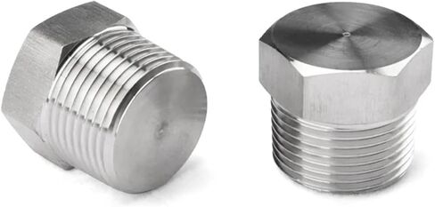 1 قطعة 1/8 "1/4" 3/8 "1/2" 3/4 "1" M12 M14 M16 M18 M20 BSPT NPT متري ذكر 304 316 سداسية من الفولاذ المقاوم للصدأ غطاء نهاية وصلة أنابيب (NPT1I2) in Kuwait