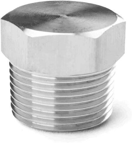 1 قطعة 1/8 "1/4" 3/8 "1/2" 3/4 "1" M12 M14 M16 M18 M20 BSPT NPT متري ذكر 304 316 سداسية من الفولاذ المقاوم للصدأ غطاء نهاية وصلة أنابيب (NPT1I2) in Kuwait