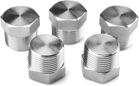 1 قطعة 1/8 "1/4" 3/8 "1/2" 3/4 "1" M12 M14 M16 M18 M20 BSPT NPT متري ذكر 304 316 سداسية من الفولاذ المقاوم للصدأ غطاء نهاية وصلة أنابيب (NPT1I2) in Kuwait