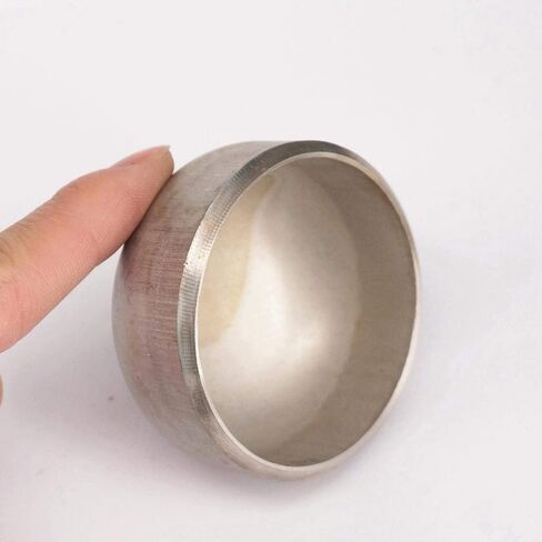 1pc O/D 32/34/48/60/57/63/76/89/102/108/133/140/159mm 304 Stainless Steel End Cap Welding Pipe Fitting Water Gas Oil(76x3mm) in Saudi Arabia