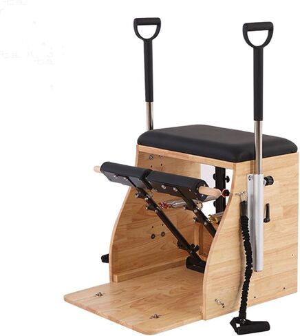 Professional Pilates Stability Chair with Split Pedals & Handles, Versatile Combo Reformer for Home & Studio, Pilates Exercise Equipment for Strength & Flexibility in Saudi Arabia