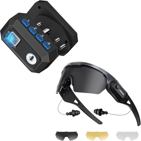 ONNAIS Safety Glasses Gunmetal Gray & Trigger Lock in Kuwait