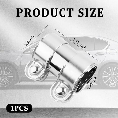 2.5" to 3" Muffler Exhaust Clamp,Heavy Duty 2.5 to 3 inch Exhaust Adapter with Sealing Clamps,Universal Muffler Clamp for 2.5 inch to 3 inch Exhaust Pipe Car Accessories in Kuwait