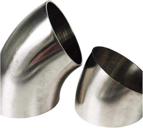 19/25/32/38/45/51/57/63/76/89/102/108 مم 304 الفولاذ المقاوم للصدأ لحام 30/45/60/90 درجة الكوع تركيب الأنابيب (أسود، 76 مم × 2 مم) in Kuwait