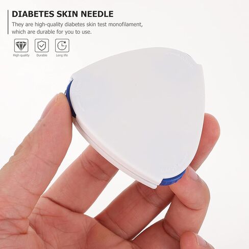 Healifty 2pcs Diabetic Test Pen Triangle Shape Monofilament Pen Diabetic Foot Tester Diabetic Neuropathy Test Needles Diabetic Diagnostic Tools (White) in Saudi Arabia