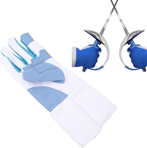 Changor Fencing Glove Right Hand, Anti Slip Knitted Training Glove for Saber Foil Epee, Comfortable Fit Protective Fencing Equipment (S size) in Kuwait