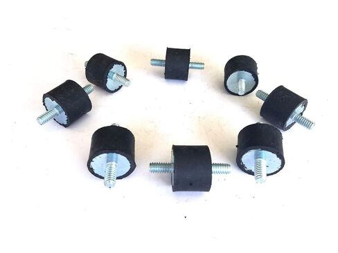 Pack of 8 Rubber Anit-Vibration Isolator/Isolation Mounts 1" Diameter x 3/4" Height, 1/4-20 Thread x 1/2" Length Studs Male/Male in Kuwait