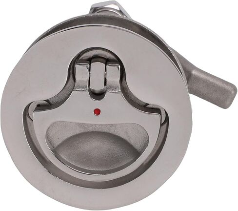 Boat Cam Latch, Marine Grade 316 Stainless Steel Adjustable Compression Latch with Red Dot Indicator for Boat Yacht RV Cabin Door, 2.05in Hole Diameter, 2.625in Tongue Outer in Kuwait