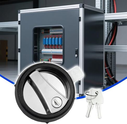 MS901 Black Electric Panel Cam Lock 1PC Round Security Lock for Electrical Enclosures Cabinets Boxes Replacement Enclosure Lock in Saudi Arabia