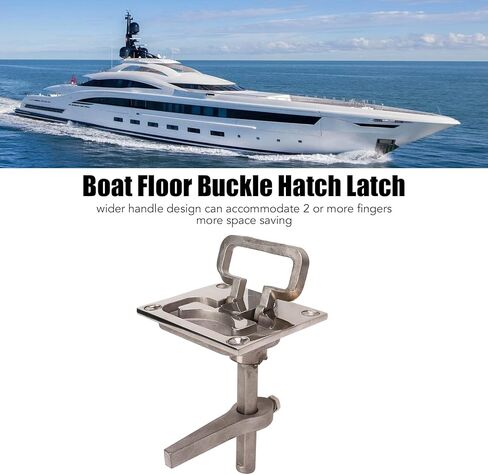 Hapivida Boat Cam Latch, 67x79mm 316 Stainless Steel Flush Pull Floor Buckle Hatch Latch Lift Handle Locking Latch for Yacht Ship in Saudi Arabia