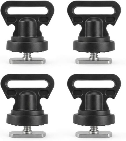 Tie Downs for Kayak Track Mount Black Track Mount Horizontal Tie Downs or Vertical Tie Downs Tie Down Mount for Securing Cooler, Crate and Other Kayak Accessories in Kuwait