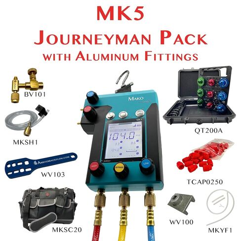 Arbiter Backflow Mako MK5 Journeyman Pack with Aluminum Quick Test Fittings in Kuwait