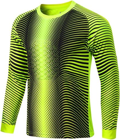 Kids Goalkeeper Soccer Jersey Child Football Uniform Long Sleeve Training Padded Goalie T-Shirt in Kuwait