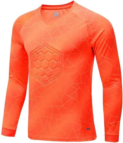 Kids Goalkeeper Soccer Jersey Child Football Uniform Long Sleeve Training Padded Goalie T-Shirt in Saudi Arabia