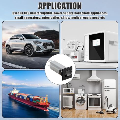 4 قطع من مصهر قاطع الدائرة الحرارية W28-XQ1A-3، 3 أمبير 125/250 فولت تيار متردد و32 فولت تيار مستمر، إعادة ضبط بالضغط، حامل إضافي لأنظمة التدفئة والتهوية وتكييف الهواء والسيارات والأجهزة in Kuwait