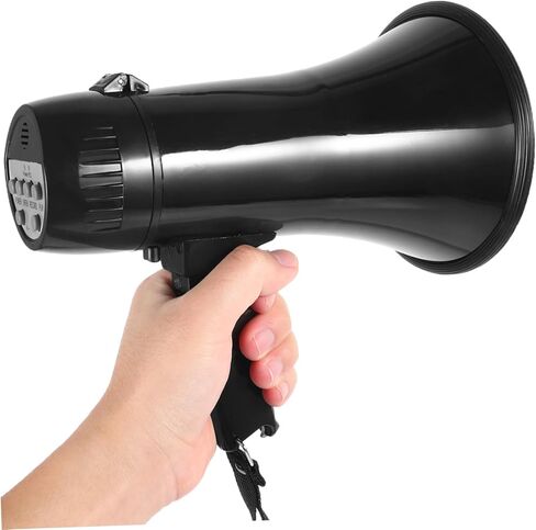 BESPORTBLE 25w Handheld Bullhorn Megaphone with Recording Loud Speaker for Cheerleading and Outdoor Events Lightweight Portable Design for Maximum Voice Projection in Saudi Arabia