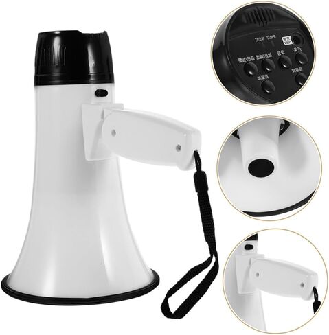 Garneck Handheld Loudspeaker Megaphone for Boys and Girls Portable Bull Horn Battery Operated Design in Saudi Arabia