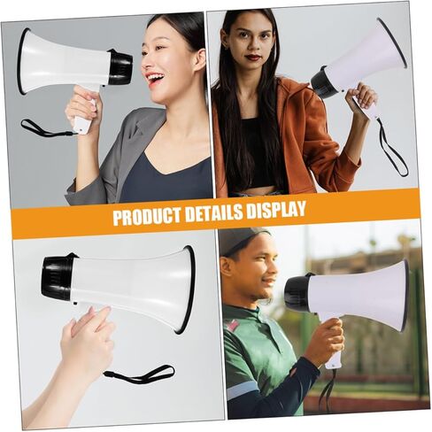 Garneck Handheld Loudspeaker Megaphone for Boys and Girls Portable Bull Horn Battery Operated Design in Saudi Arabia
