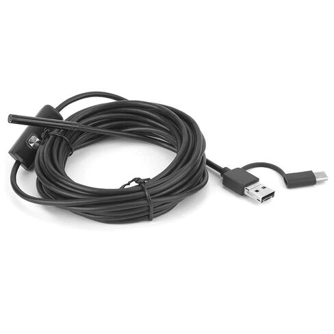 Dioche 5.5 ملم لمنظار Y102 USB 3 في 1 مع عدسة 5.5 ملم، 6 مصابيح LED، كاميرا منظار لاسلكية متر، دقة صورة عالية الوضوح 5 ميجابكسل in Saudi Arabia