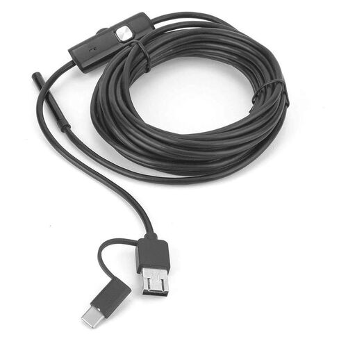 Dioche 5.5 ملم لمنظار Y102 USB 3 في 1 مع عدسة 5.5 ملم، 6 مصابيح LED، كاميرا منظار لاسلكية متر، دقة صورة عالية الوضوح 5 ميجابكسل in Saudi Arabia