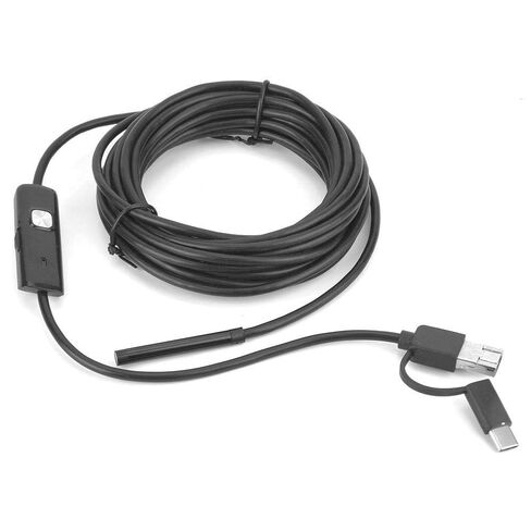 Dioche 5.5 ملم لمنظار Y102 USB 3 في 1 مع عدسة 5.5 ملم، 6 مصابيح LED، كاميرا منظار لاسلكية متر، دقة صورة عالية الوضوح 5 ميجابكسل in Saudi Arabia