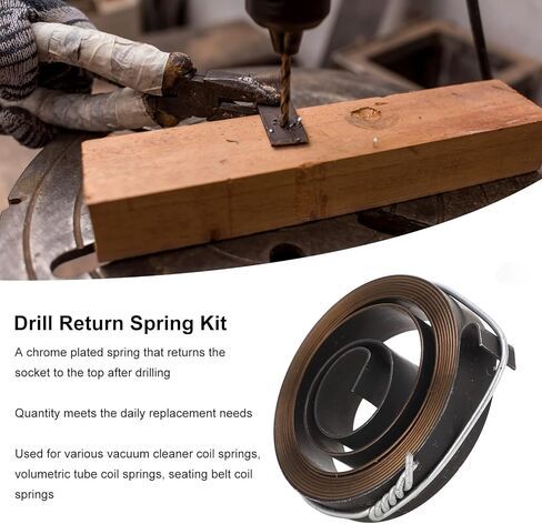 Fafeicy Drill Press Return Spring 2Pcs High Strength Spring Steel Quill Kit for Bench and Stationary Drill Presses in Saudi Arabia