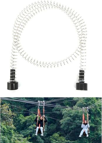 165cm Stainless Steels Line Spring Brake Outdoor Zipline Shock Absorption Spring Equipment Easy to Use in Saudi Arabia