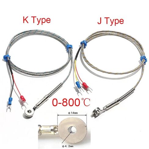 K/J-Type Thermocouple Temperature Sensor Shunt Plate Probe 1Pcs(J Type 4M) in Saudi Arabia