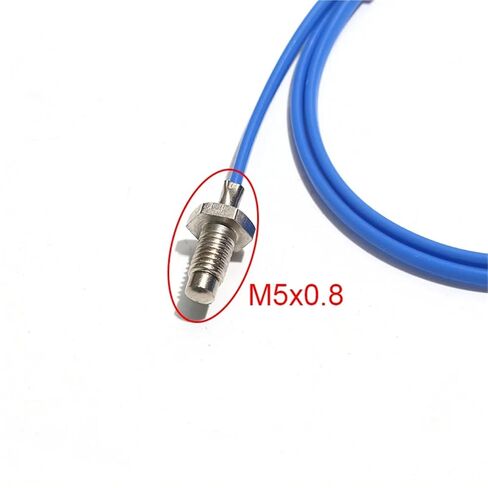 Screw WRNT-02 K-Type Thermocouple M5*0.8 PTFE Temperature Sensing Wire Thread 1Pcs(Cable Length 0.5M) in Saudi Arabia