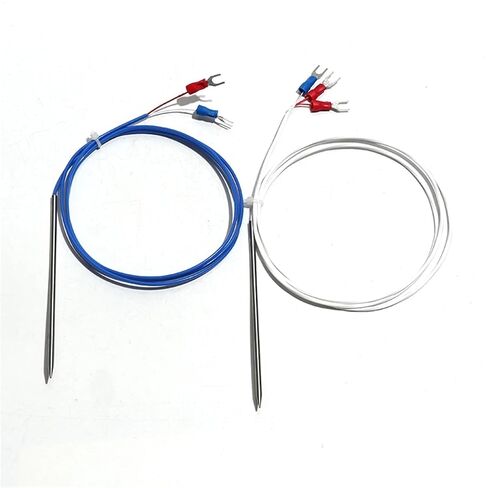 K/PT100 Type Probe Φ3x100mm Thermocouple Temperature Test Line for Industrial 1Pcs(K Length10m) in Kuwait