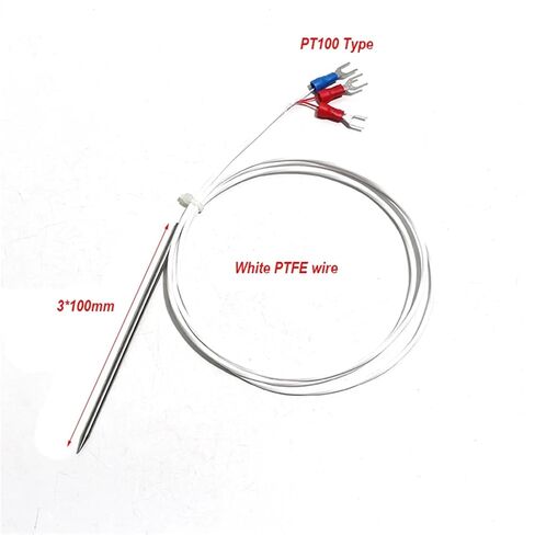 K/PT100 Type Probe Φ3x100mm Thermocouple Temperature Test Line for Industrial 1Pcs(K Length10m) in Saudi Arabia