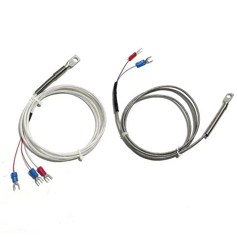 5mm/6mm Hole Washer K/E/PT100 Type Thermocouple Temperature Sensor Probe 1-5M 1Pcs(6mm PT100 Type 1m) in Kuwait