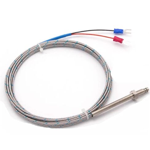 K/E/J-Type PT100 Type M6 Thread Thermocouple WRNT-02 Copper Screw Probe Temperature Sensor 1Pcs(M6 PT100 2m) in Kuwait