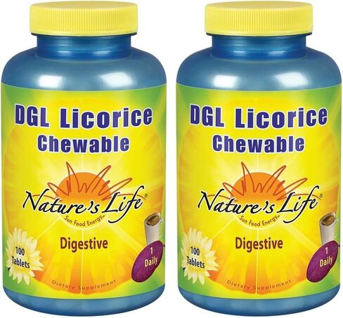 أقراص Life's Nature's DGL DGL ، 380 ملغ ، مضغ ، 100 عدد in Kuwait
