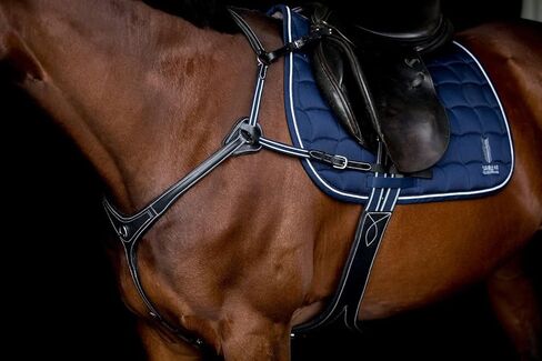 لوحة صدر هافانا ذات 5 نقاط دقيقة مع حصان مرن باللونين الأزرق والأبيض in Kuwait