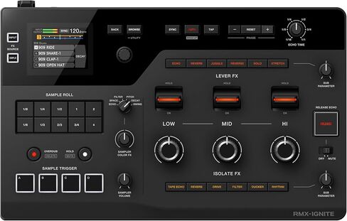 تأثير DJ الاحترافي AlphaTheta RMX‑IGNITE – 3-BAND FX، وLEVER FX، و4-Sampler Pads، والإرسال/الإرجاع الرقمي، ومحولات ESS 32-bit in Kuwait