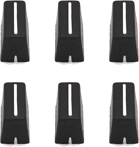 6-Pack Fader Knob Cap for Pioneer DDJ-SX DDJ-S1 DDJ-SZ, Rane 61 62 64 68 TTM 57SL, Numark N4 NS6 NS7 V7, Allen & Heath XONE 92 4D DX, Native Instruments Kontrol F1 S2 S4 X1 Z2 (Black) in Saudi Arabia