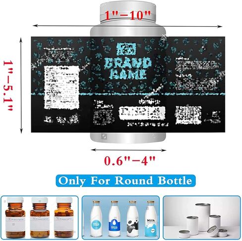 Manual Round, Adjustable Semi-Automatic, Length 10-300mm Label, 30 Times/Min and No Bubble Wrinkle, for Beverage Shop, Catering Field, Brewing in Saudi Arabia