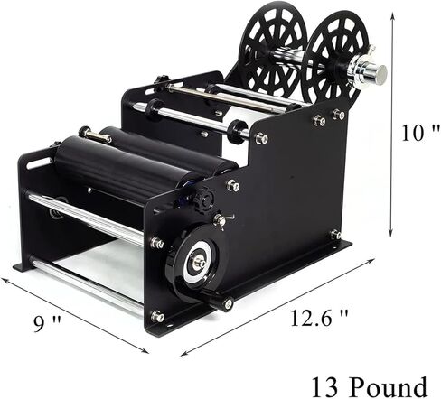 Manual Round, Adjustable Semi-Automatic, Length 10-300mm Label, 30 Times/Min and No Bubble Wrinkle, for Beverage Shop, Catering Field, Brewing in Saudi Arabia