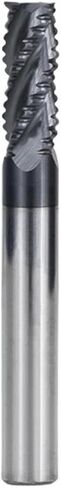 1pcs Carbide Roughing End Mill 4-12mm Dia Solid Carbide End Mill 4 Flute CNC Milling Cutter Bits 50HRC Metal Roughing Machining Router Bit(12xD12x30x75L) in Kuwait