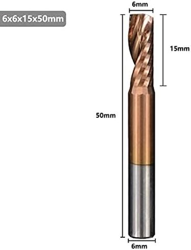 1pcs Spiral Up Cut End Mills 4mm 6mm 8mm Shank Aluminum Cutting End Mill Single Flute CNC Router Bit Carbide Milling Cutter in Kuwait