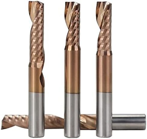 1pcs Spiral Up Cut End Mills 4mm 6mm 8mm Shank Aluminum Cutting End Mill Single Flute CNC Router Bit Carbide Milling Cutter in Kuwait