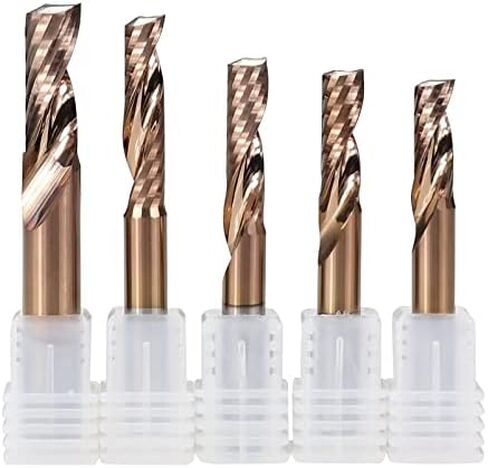 1pcs Spiral Up Cut End Mills 4mm 6mm 8mm Shank Aluminum Cutting End Mill Single Flute CNC Router Bit Carbide Milling Cutter in Kuwait