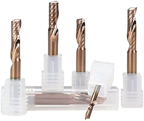 1pcs Spiral Up Cut End Mills 4mm 6mm 8mm Shank Aluminum Cutting End Mill Single Flute CNC Router Bit Carbide Milling Cutter in Kuwait