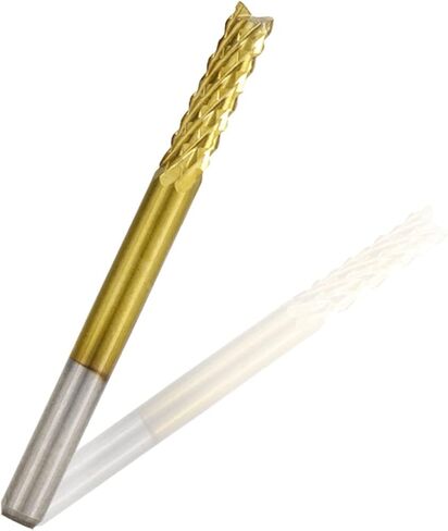 10pcs Carbide End Mill Cutter 0.5-3.175mm PCB Milling Cutter Set Nano Coated Carbide Corn End Mill for PCB Machine CNC Cutting Tool(10pcs 3.175mm) in Kuwait